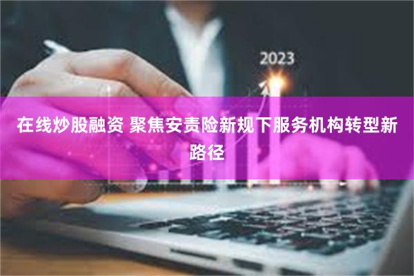 在线炒股融资 聚焦安责险新规下服务机构转型新路径