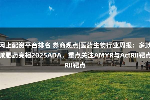 网上配资平台排名 券商观点|医药生物行业周报：多款减肥药亮相2025ADA，重点关注AMYR与ActRII靶点