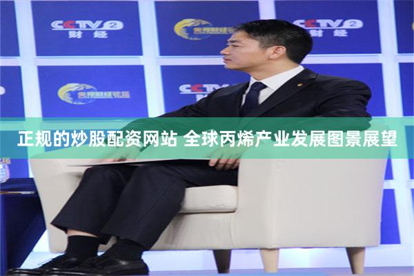 正规的炒股配资网站 全球丙烯产业发展图景展望