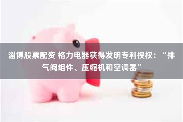 淄博股票配资 格力电器获得发明专利授权：“排气阀组件、压缩机和空调器”