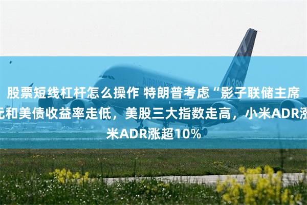 股票短线杠杆怎么操作 特朗普考虑“影子联储主席”，美元和美债收益率走低，美股三大指数走高，小米ADR涨超10%