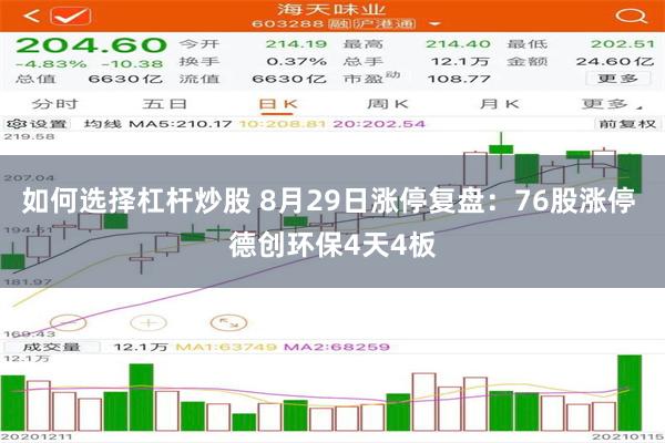 如何选择杠杆炒股 8月29日涨停复盘：76股涨停 德创环保4天4板