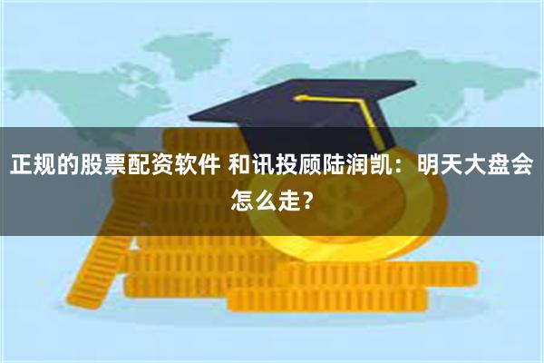 正规的股票配资软件 和讯投顾陆润凯：明天大盘会怎么走？
