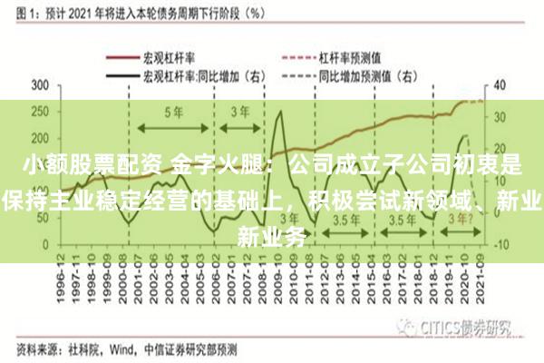 小额股票配资 金字火腿:公司成立子公司初衷是在保持主业稳定经营的基础上,积极尝试新领域、新业务