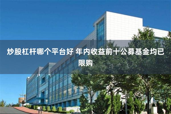 炒股杠杆哪个平台好 年内收益前十公募基金均已限购