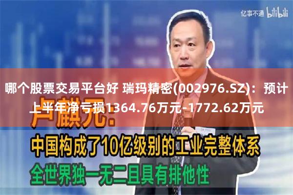 哪个股票交易平台好 瑞玛精密(002976.SZ)：预计上半年净亏损1364.76万元-1772.62万元