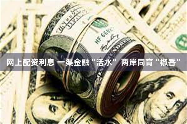 网上配资利息 一渠金融“活水” 两岸同育“椒香”