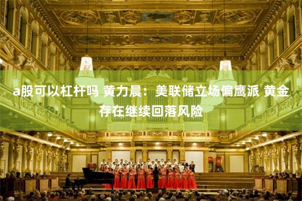 a股可以杠杆吗 黄力晨：美联储立场偏鹰派 黄金存在继续回落风险