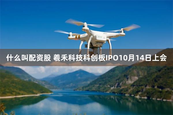 什么叫配资股 羲禾科技科创板IPO10月14日上会