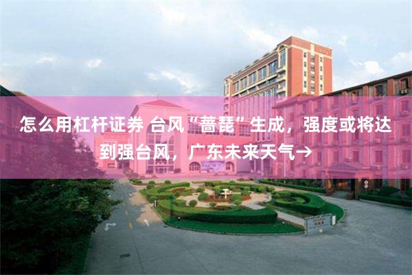 怎么用杠杆证券 台风“蔷琵”生成，强度或将达到强台风，广东未来天气→